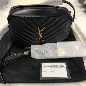 Saint Laurent Lou Camera Bag in Quilted Leather